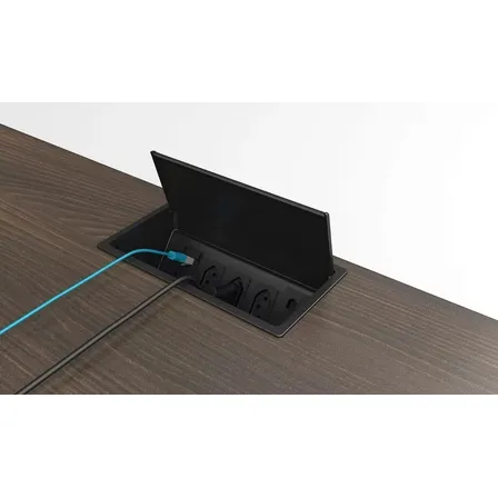 Caixa Tomada Embutir Mesa Com 4 Tomadas Eletrificadas Full