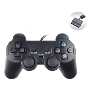 Mando Con Cable Y Vibración, Compatible Con Ps2 Y Ps1 Mando Con Cable Y Vibración, Compatible Con Ps2 Y Ps1