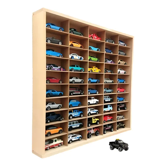 Repisa Para 50 Hotwheels O Matchbox 1:64 + Obsequio