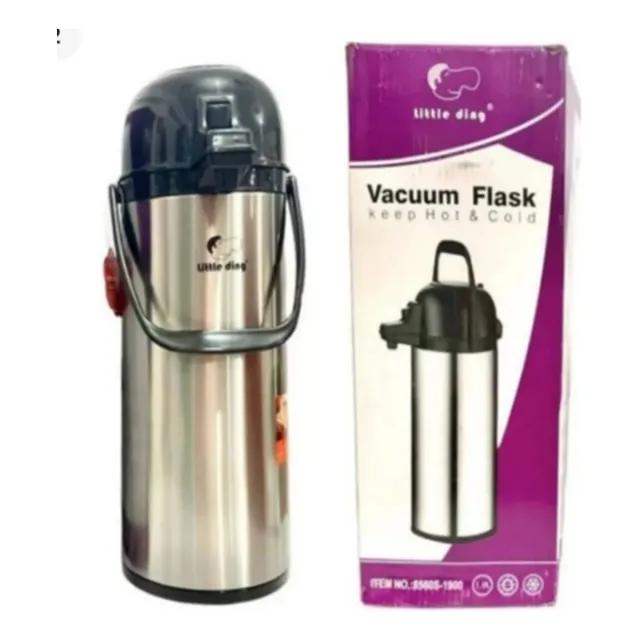 Termo Grande De Cafe Acabado Inoxidable De 1.9 Litros