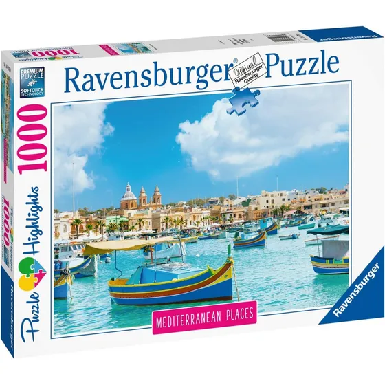 Rompecabezas Malta Mediterranea  Ravensburger 1000 Piezas