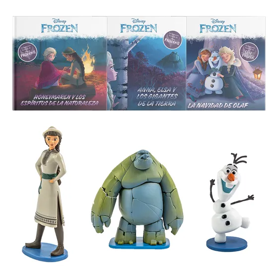 Figuras Coleccionables Frozen 2: Palacio De Hielo, Pack 3x3