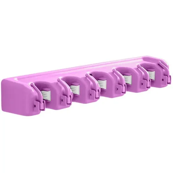 Rack Organizador De Escobas Colgador Soporte Utensilios 