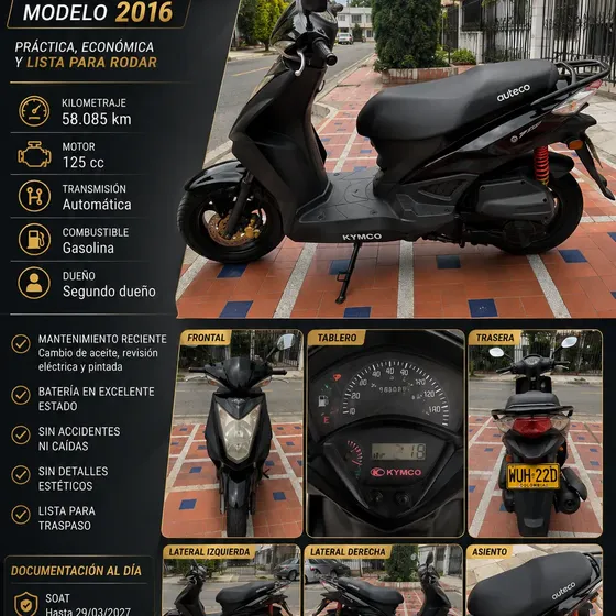 Kymco Agility Fly 125 En Excelente Estado