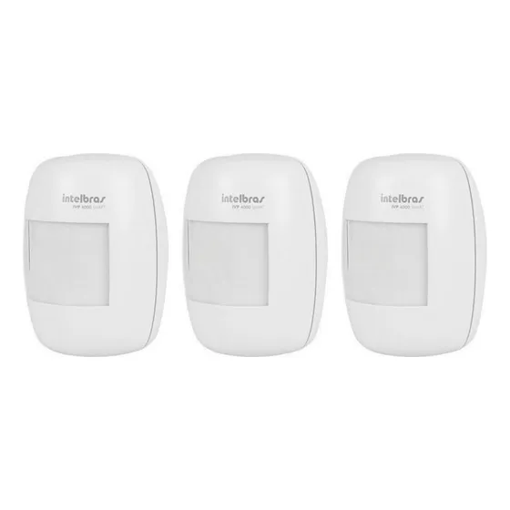 Kit de sensores infrarrojos inalámbricos inteligentes Intelbras Ivp 4000 3