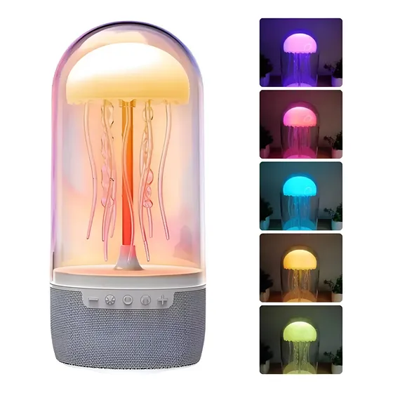 Lámpara Parlante Bluetooth Medusa Bailarina Led Colores Qr!
