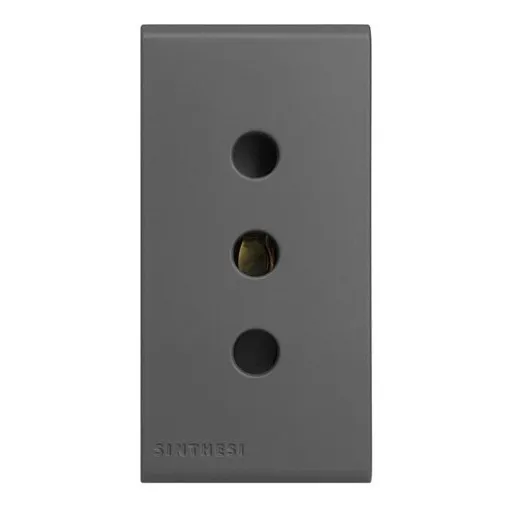 MODULO TOMACORRIENTE SINTHESI 10A 250V 2P+T S33 GREY MATE