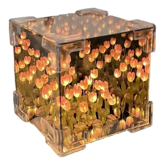 21 Diy Cubo De Rubik Lámpara Noche De Tulipanes Con Espejo