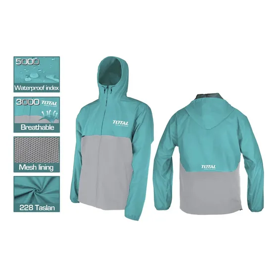 Chaqueta Impermeable Total Tools Talla L Unisex