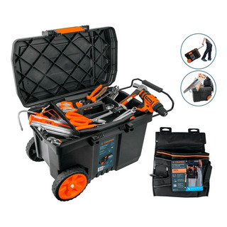 Caja De Herramientas C/ Ruedas 23'' + Porta Herramientas Caja De Herramientas C/ Ruedas 23'' + Porta Herramientas