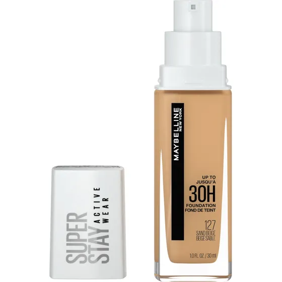 Maybelline New York Base Líquida Full Coverage Superstay Tono 127 Sand Beige