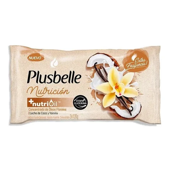 Jabon De Tocador Varias Fragancias Plusbelle 3x120g