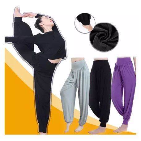 Pantalones De Mujer Sueltos Yoga Ejercicio Pilates Danza