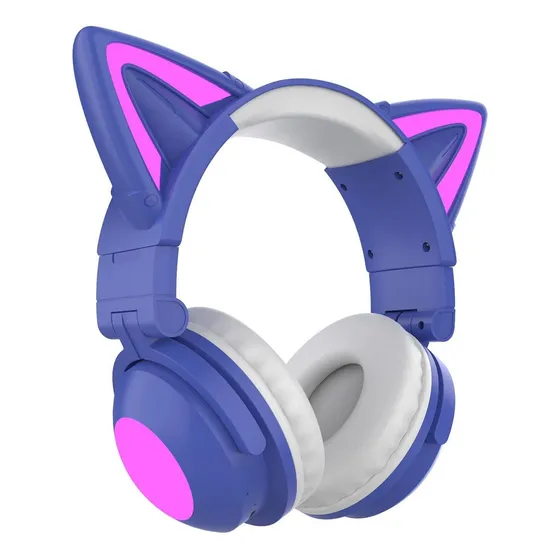 Lgbn Lindo Auricular Oreja Gato Inalambrico Rgb Bluetooth