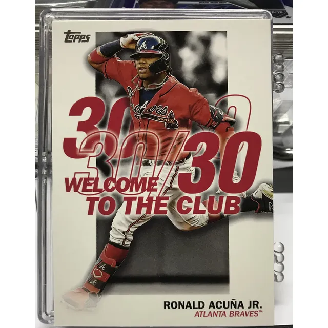 Rb Ronald Acuña Jr Topps Club 30/30 Barajita Beisbol Mlb