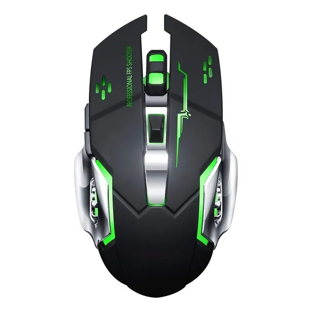 Mouse Inalambrico Gamer Rgb - Rcargable 6 Botones