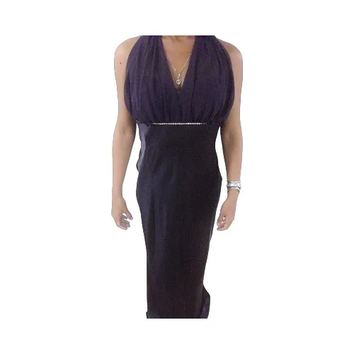 Vestido Largo Con Pedreria Largo Talla M 