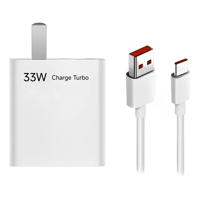 Cargador Carga Rápida Para Xiaomi Redmi 13c 33w