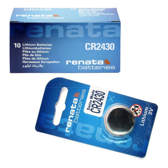 Caja Pilas Renata Swiss Made Cr2430 Botón 10 Unidades 3v.