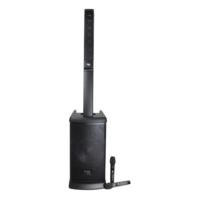 Bocina Torre De Audio 10 Pulgadas Subwoofer 420w 6 Bocinas Color Negro