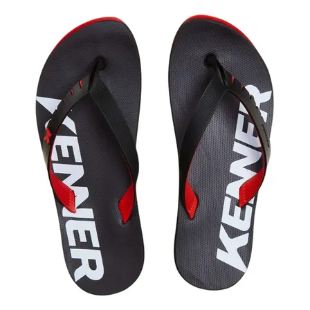 Chinelo Sandália Masculina Red Kenner Casual Vermelho/preto Liso 42 Br