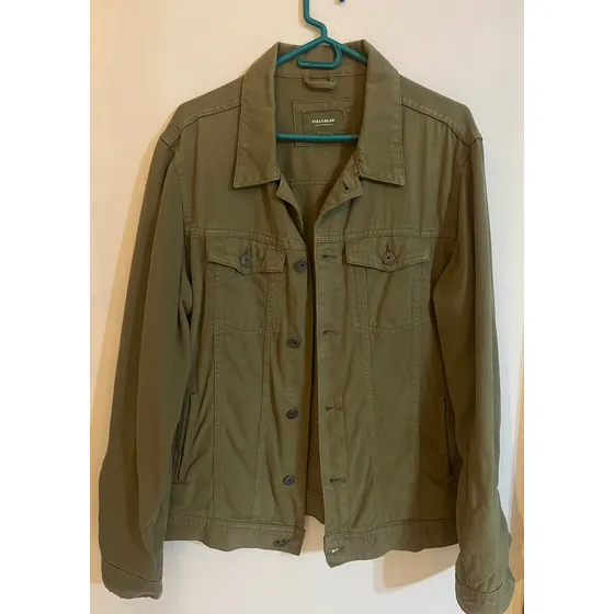 Chaqueta Pull And Bear - Jean Verde - Talla L
