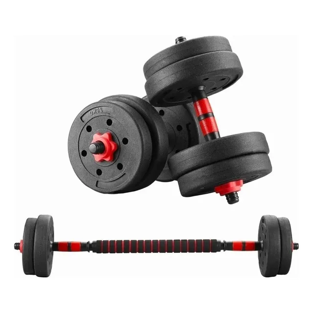 Geotech Mx Mancuernas Pesas Barra Recta Ejercicio Kit Ajustables 20kg