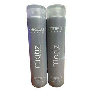 Shampoo Matizador Color Negro Para Cabello De Farelli 2pz Shampoo Matizador Color Negro Para Cabello De Farelli 2pz
