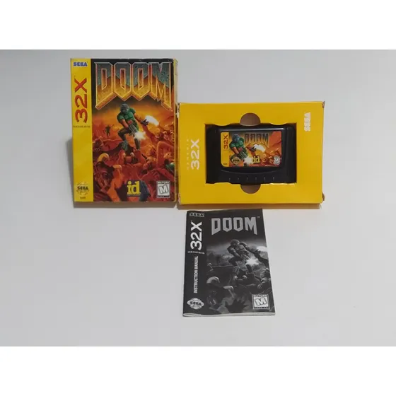 Cartucho Doom Original Com Caixa E Manual - Sega 32x