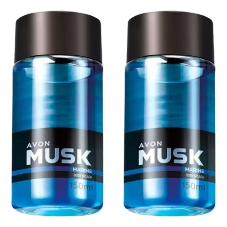 Body Splash Musk Marine Avon 150ml - 02 Unidades