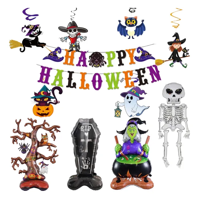 Set Decorativo De Halloween