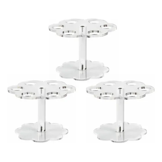 3×acrylic Support For Helado Conos, 6 Hole