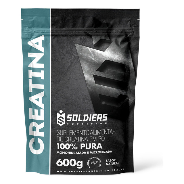Creatina Monohidratada 600g Soldiers Nutrition 100% Pura Importada Performance Músculo Tre... Creatina Monohidratada 600g Soldiers Nutrition 100% Pura Importada Performance Músculo Tre...