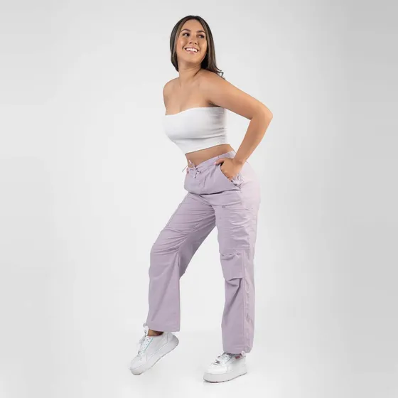 Pantalon Lp24/almina Drill Strech Lila