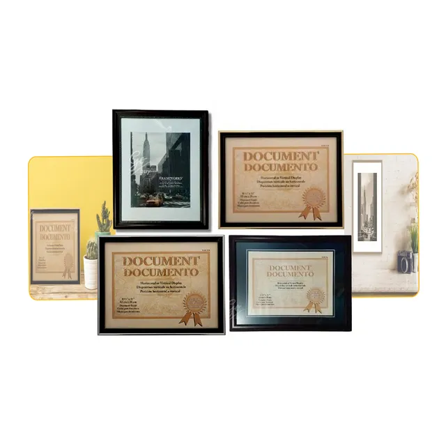 Marco Para Diplomas Soporte De Certificados Cuadro Vidrio 