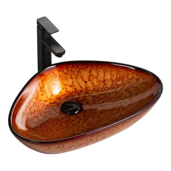 Lavamanos Sobreponer Diseño Dekora 59x39x13 Cm Loza
