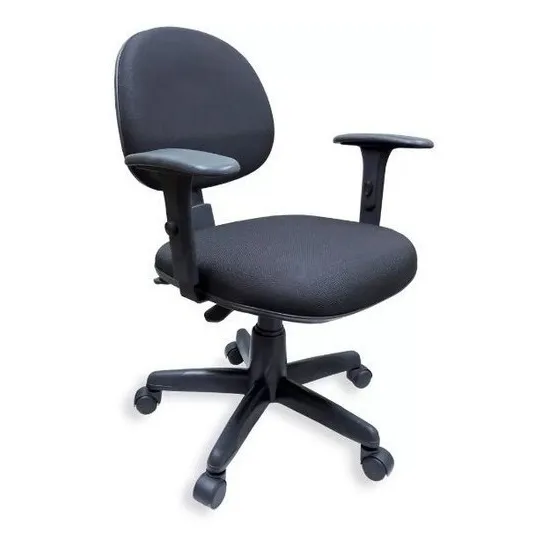Cadeira de escritório Concorrencia moveis Executiva backsystem nr17 ergonômica  preta com estofado de tecido