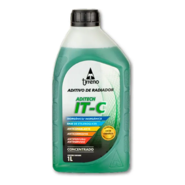 1l Aditivo Radiador Verde It-c Concentrado Ferro Fundido Aço