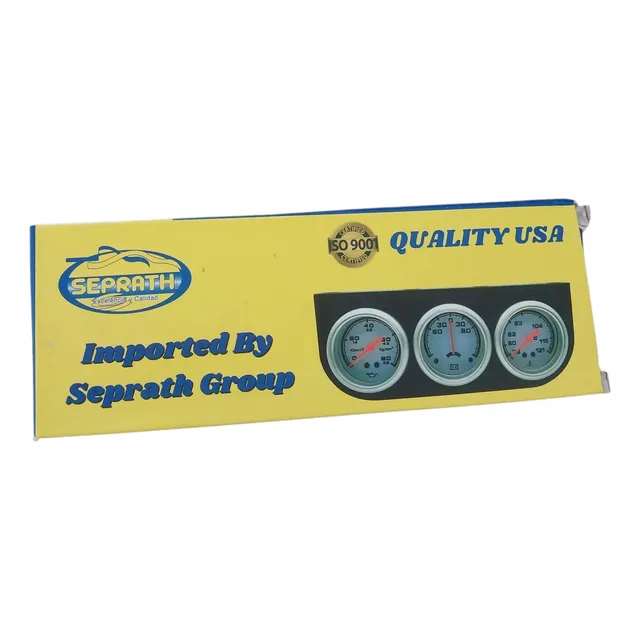 Reloj Triple Mecánico, Temperatura, Aceite, Batería Seprath