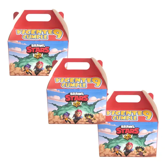 Cajas Cotillon Cumpleaños X12u Tematicas Personalizadas