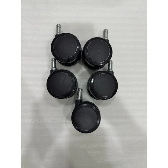 Kit 5 Rodízios Bb Original Herman Miller Novo Preto