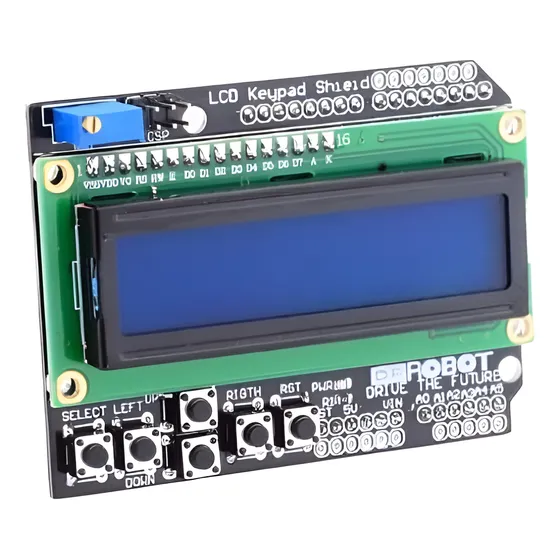 Display Lcd Keypad Shield 16x2 1602 Teclado Botoes Arduino