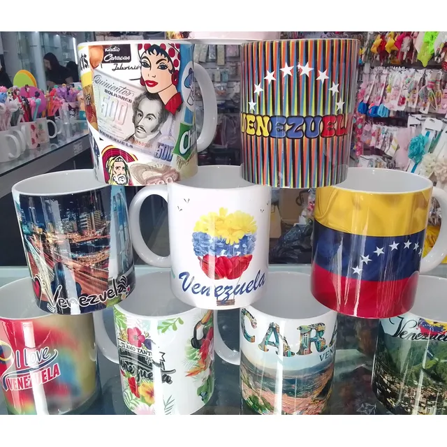 Tazas Subliminadas Con Imagenes De Venezuela. Souvenirs