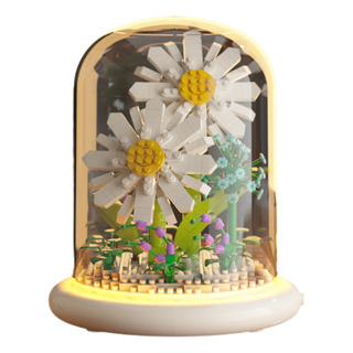 De Flores Eternas Armables Con Domo Y Luz Compatible De Flores Eternas Armables Con Domo Y Luz Compatible