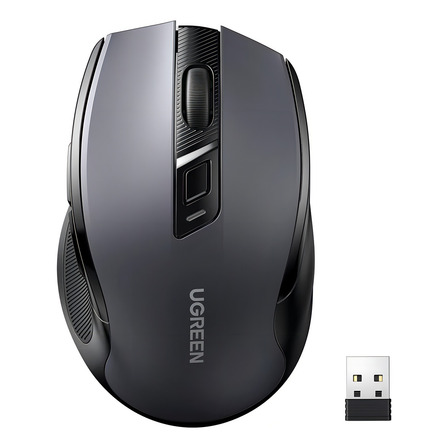 Mouse Bluetooth Ugreen Sem Fio Sensor 4000dpi 2,4g Preto Mouse Bluetooth Ugreen Sem Fio Sensor 4000dpi 2,4g Preto