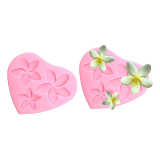 2 Pcs Frangipani Plumeria Flor De Silicona Floral Moho De De 2 Pcs Frangipani Plumeria Flor De Silicona Floral Moho De De