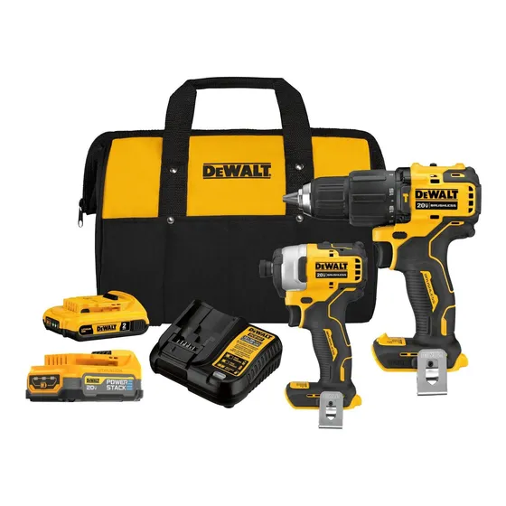 Kit Taladro Percutor 1/2  + Atornillador Imp 1/4  20v Dewalt