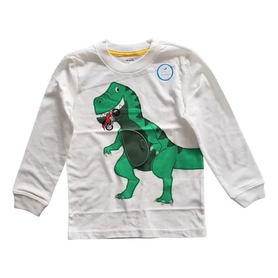 Remera Manga Larga Carters Dinosaurio Niño 5 Años