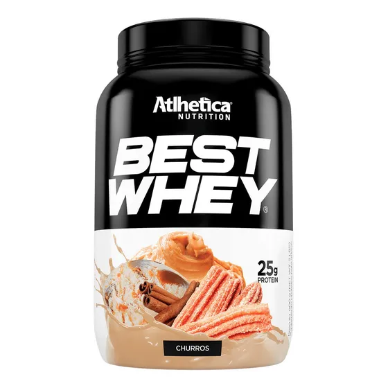 Suplemento em pó Atlhetica Nutrition Nutrition Series Best Whey proteínas sabor churros em pote de 900g
