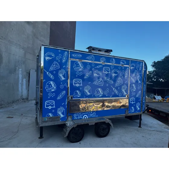 Food Truck Carro De Comidas Rápidas Y Asados
